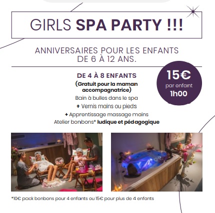 Girls spa party